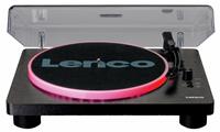 Lenco LS-50LED Belt Drive Bluetooth Turntable with Speakers - Black