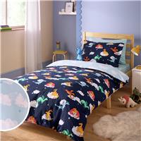 Argos Home Kids Dragon Blue Bedding Set - Single