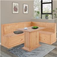Dorel Sara Solid Wood 2 - 4 Seater Dining Table - Pine