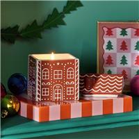 Argos Home Christmas Gingerbread House Candle - The Night Before Christmas