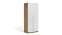 Habitat Munich 2 Door Wardrobe - White & Oak Effect