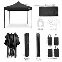 All Seasons Gazebos 3x3m Pop up Garden Gazebo - Black