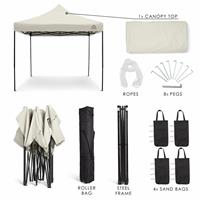 All Seasons Gazebos 3x3m Pop up Garden Gazebo - Cream