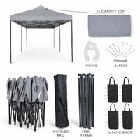 All Seasons Gazebos 3x6m Pop up Garden Gazebo - Grey