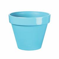 Premier Decorations 19.5cm Polypropylene Blue Plant Pot