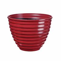 Premier Decorations 30cm Polypropylene Burgundy Plant Pot