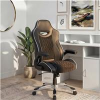 Dorel Silverstone Faux Leather Office Gaming Chair - Black
