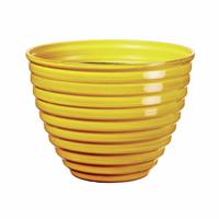 Premier Decorations 30cm Polypropylene Yellow Plant Pot