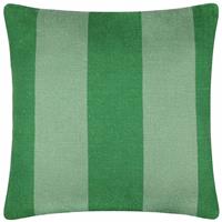 Furn Stripe Woven Green Outdoor Cushion