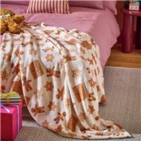Argos Home Gingerbread Fleece Throw - Cream - 150x125cm