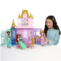 Disney Princess Rapunzel Doll and Close & Carry Castle Playset