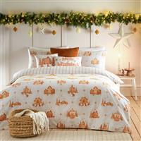 furn Brushed Cotton Gretel White Bedding Set - Single