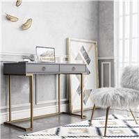 Dorel Camila 2 Drawer Desk - Grey