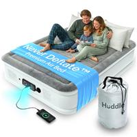 Huddle Living PVC Never Deflate Camping Air Bed - King