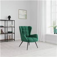 Dorel Dalton Velvet Accent Chair - Green