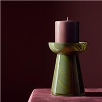Habitat Glass Swirl Small Candle Holder