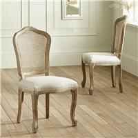 Julian Bowen Camille Pair of Solid Wood Chairs - Light Oak