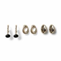 Freedom Enamel Drop Stud Earrings - Pack of 3