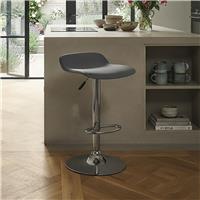 Dorel Ohio Faux Leather Bar Stool - Grey