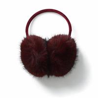 Freedom Burgundy Fluffy Ear Muffs