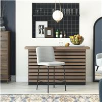 Dorel Corey Fabric Bar Stool - Linen Grey