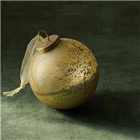 Habitat Buried Champagne Cotton Velvet Christmas Bauble
