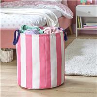 Argos Home Kids Stripe Storage Bag - Pink