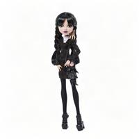 Monster High x Wednesday Collectable Doll, Wednesday Addams in Black Dress