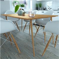 Dorel Monza Real Wood Veneer 2 - 4 Seater Dining Table - Natural