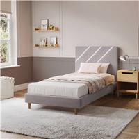 XR Living Lily Single Bed Frame With App Controlled LED - Grey
