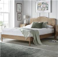 Time4Sleep Elise Kingsize Bed Frame - Oak