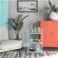 Dorel Cache 3 Tier Kitchen Storage Trolley - Green