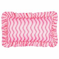 Furn Wiggly Stripe Pink Outdoor Cushion