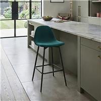 Dorel Calvin Velvet Bar Stool - Green