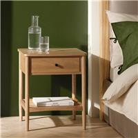 Habitat Chiltern 1 Drawer Bedside Table - Light Wood