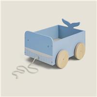 Great Little Trading Company Whale Book Cart - Blue