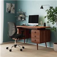 Dorel Somerest 6 Drawer Office Desk - Brown
