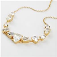Revere Yellow Gold Plated 925 Sterling Silver Multi Crystals Necklace