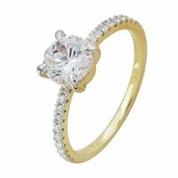 Pure Brilliance 9ct Yellow Gold 1.49ct Diamond Solitaire Ring - P