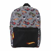 Hot Wheels Racing Car 12L Backpack - Black & Grey