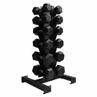 Northern Hex Dumbbells with Vertical Rack - Set of 12