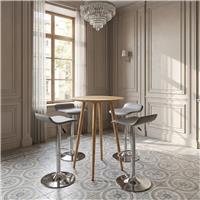 Dorel Monza Round Bar Table - Natural