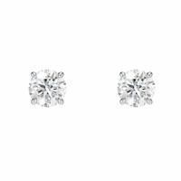 Pure Brilliance 9ct White Gold 2ct Diamond Round Brilliant Cut Stud Earrings