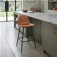 Dorel Calvin Faux Leather Bar Stool - Brown