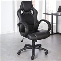 Dorel Daytona Faux Leather Office Chair - Black