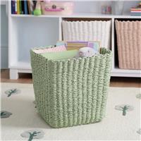 Great Little Trading Company Rope Storage Basket - Green