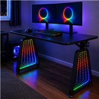 White Shark Medusa Gaming Desk - Black