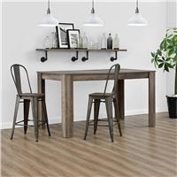 Dorel Luxor Pair of Metal Bar Stool - Copper