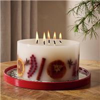 Argos Home Christmas Extra Large Inclusion Multiwick Candle - Christmas Spice