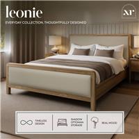 XR Living Leonie Kingsize Wooden Ottoman Bed - Oak